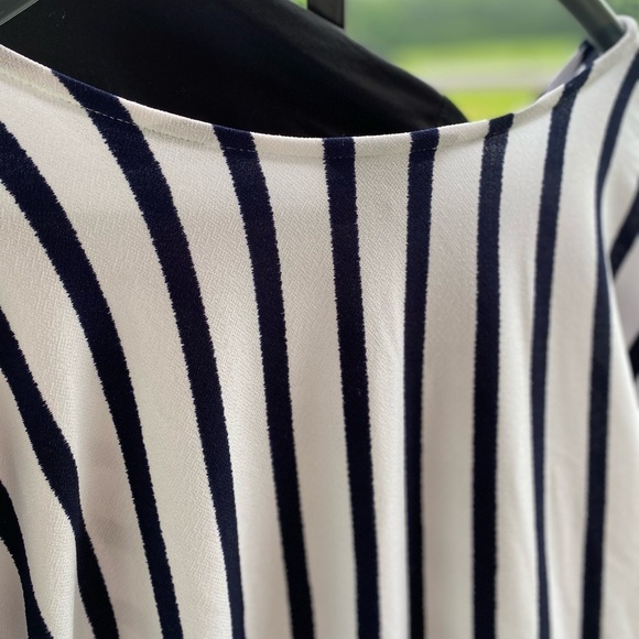 Jules & Leopold Striped Blouse w/ Tie Waist, Size XL - Picture 9 of 9